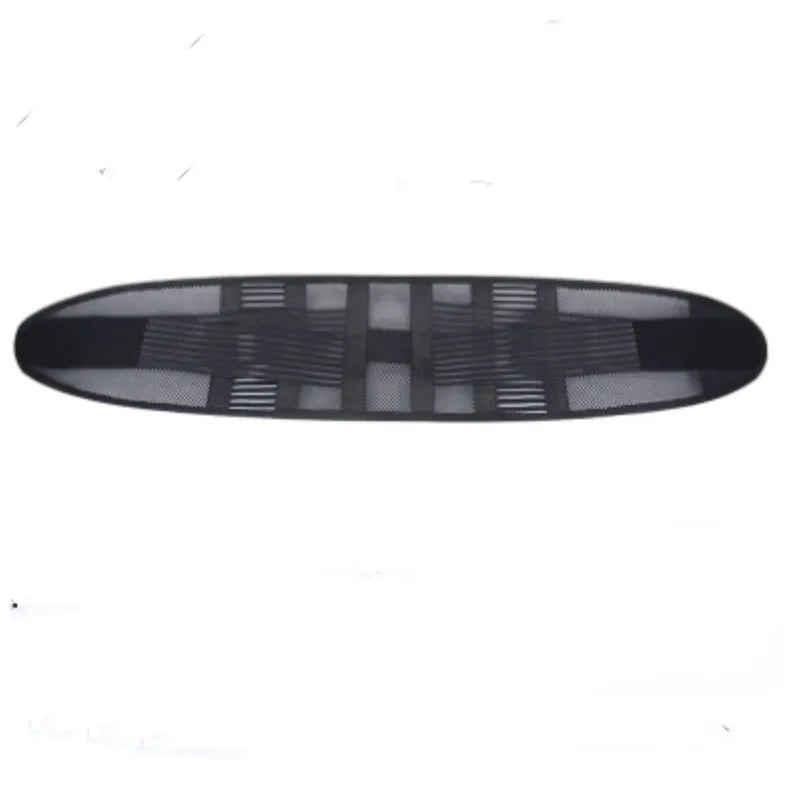 Black sports waist support belt with steel plate for adult lumbar decompression during fitness and sports.