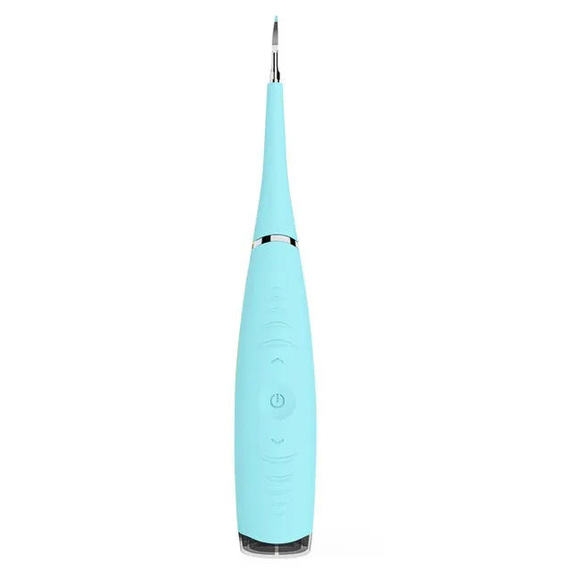 Pink and blue waterproof electric tooth scaler with 190mm handle for dental calculus removal