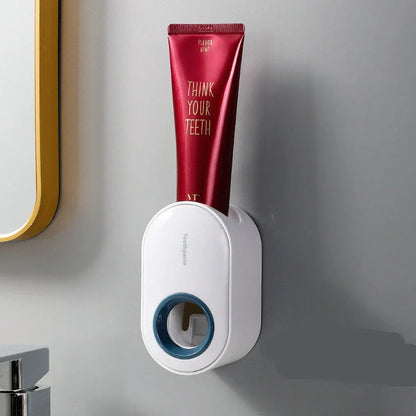 Automatic Wall-mounted Toothpaste Squeezer in multiple colors for efficient dispensing