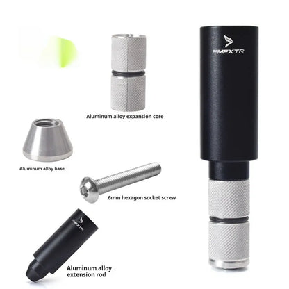 Aluminium alloy bicycle handlebar extension rod with folding mechanism