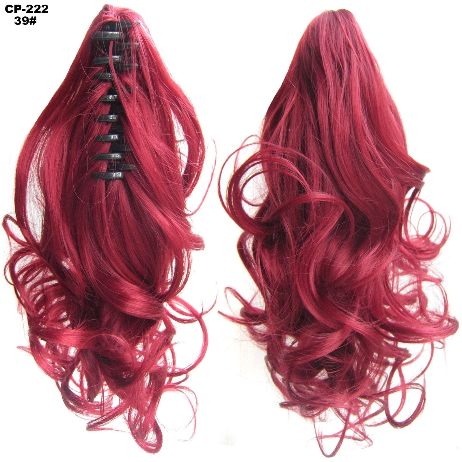 Stylish ponytail hair extension with natural-looking waves for a glamorous hairstyle