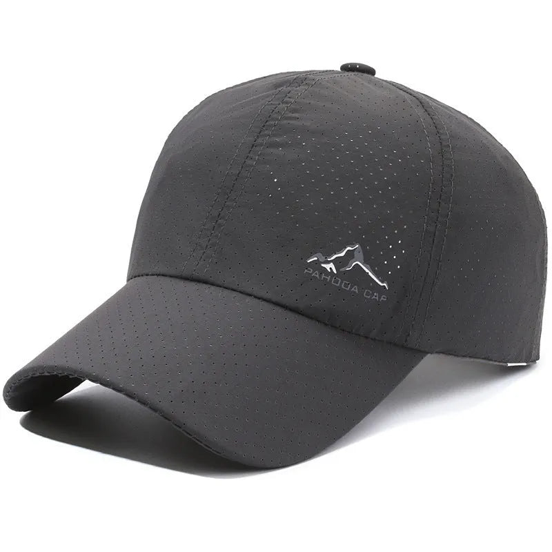 Korean style adjustable baseball cap in dome crown design with polyester fabric