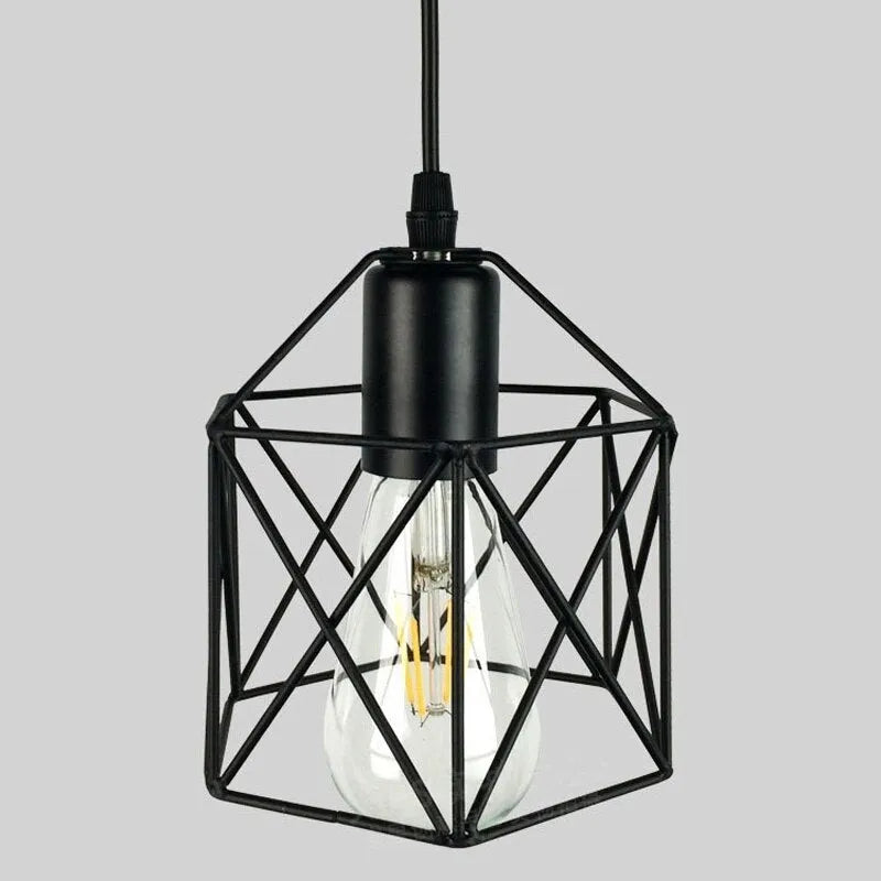 American country style decorative LED string lights with iron shade measuring 150x140mm
