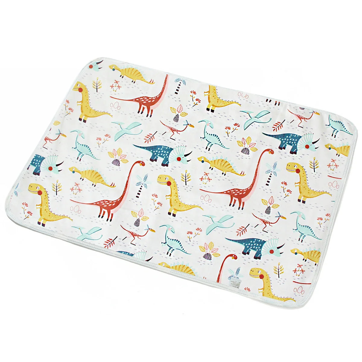 Breathable cotton cartoon waterproof baby changing pad with various patterns