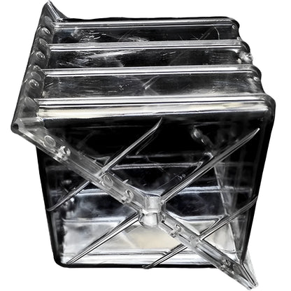 Transparent square plastic watermelon growth mould measuring 13cm for shaping fruits