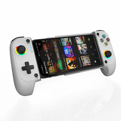 Bluetooth mobile gaming controller with adjustable stretching mechanism for smartphones