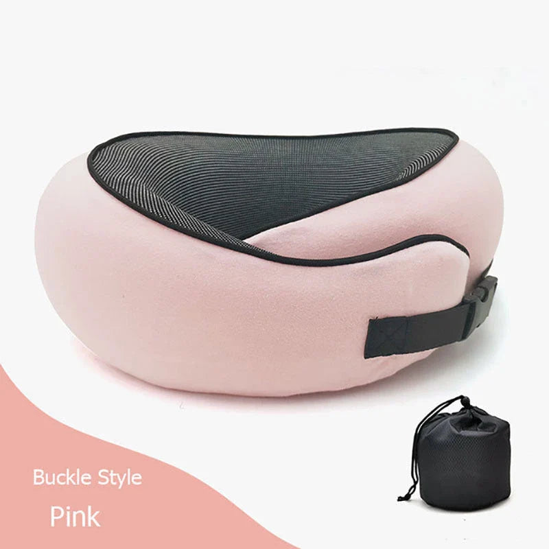 Comfortable U-Shaped Travel Neck Pillow in various colors, designed to provide superior neck support and relaxation during long journeys.