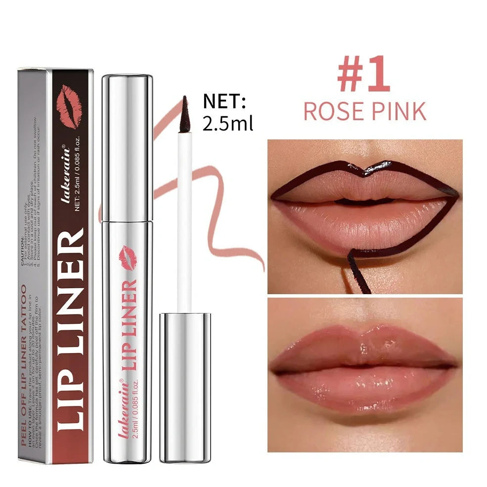 Matte finish pointed toe tear and pull lip liner showing 14cm length and colour-coded end