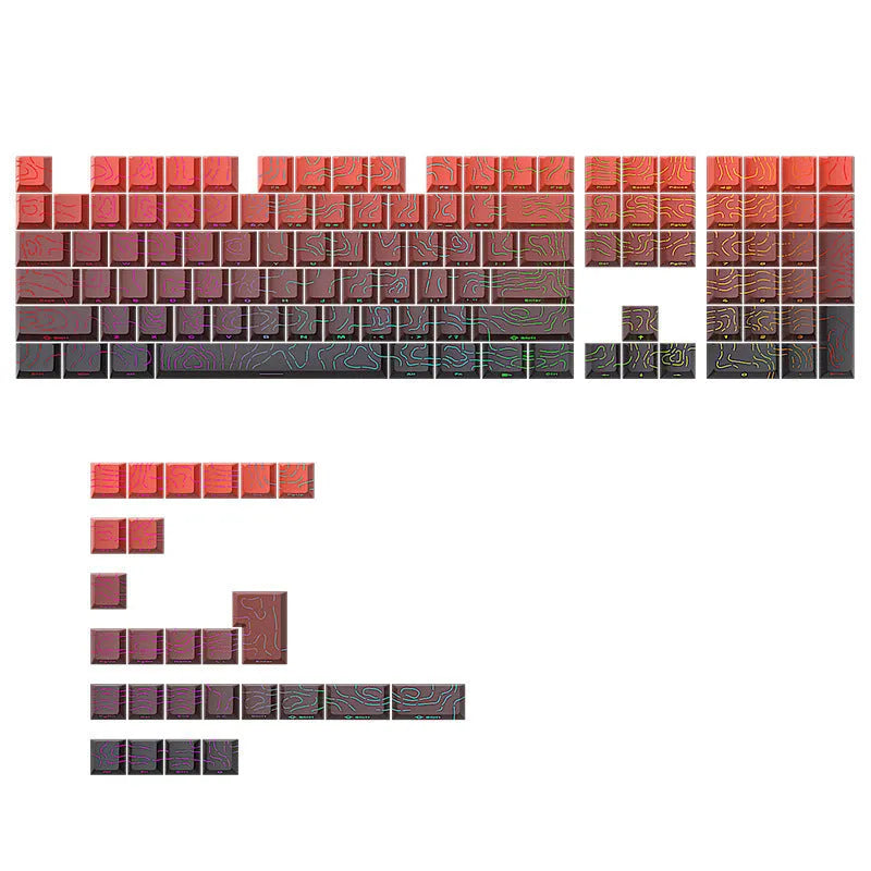 Opportunity Knocks contour crack luminous key cap in Lucky Strike colour, universal fit, 290 x 160 x 30mm