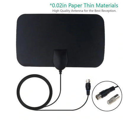 Compact indoor digital TV antenna with ground wave technology for high-definition television reception