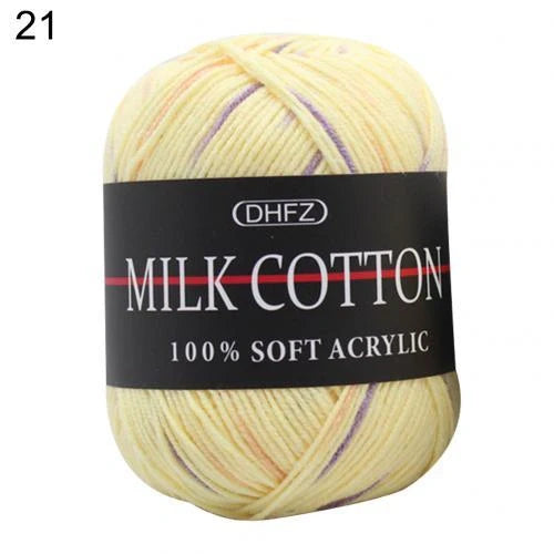 Vibrant multi-color jacquard knitting yarn for cosy handmade creations