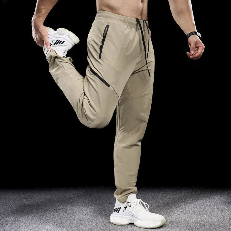 Men's waterproof quick-drying nylon workout trousers in multiple colour options