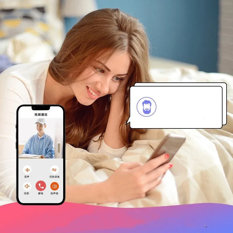 Doodle Smart Visual Doorbell V8 unit in black or white, showing front-facing camera and speaker.