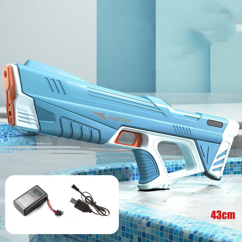 Rechargeable Automatic Water Blaster - Powerful motorized water gun for epic summer water fights and outdoor adventures