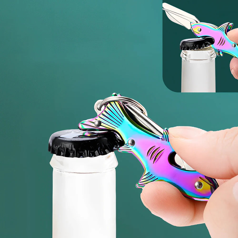 304 stainless steel toothpick knife showing compact 8.5cm design with non-slip grip