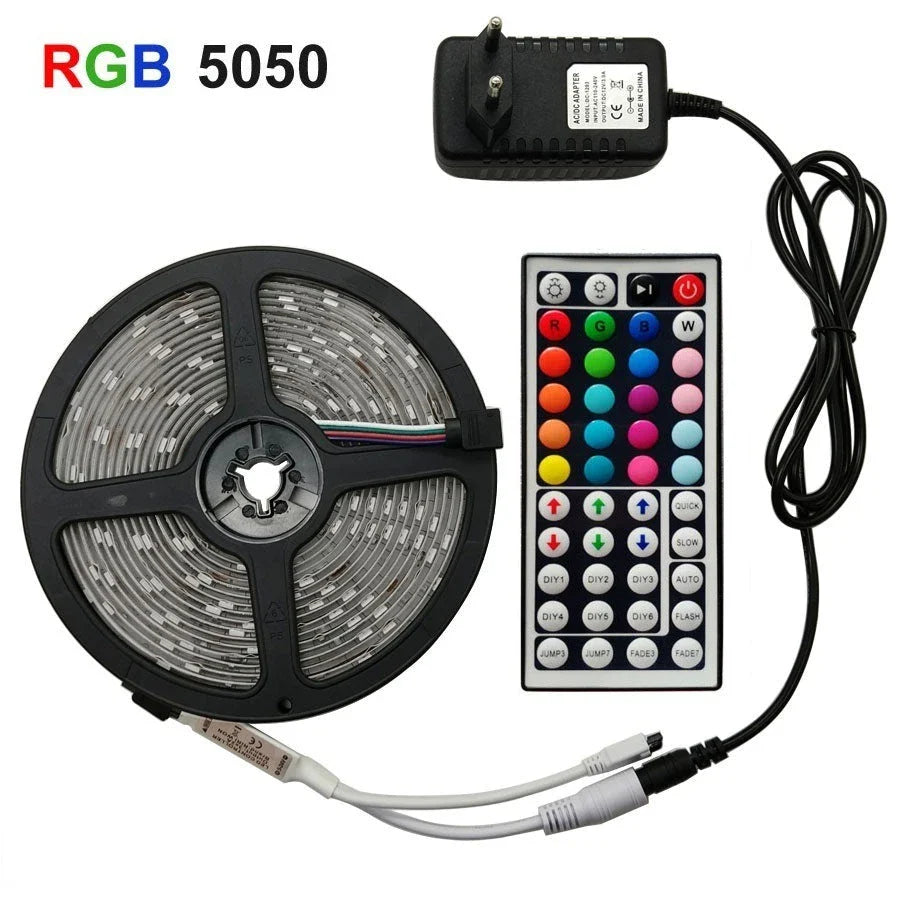 Premium RGB LED strip lights with customisable colour options and waterproof design