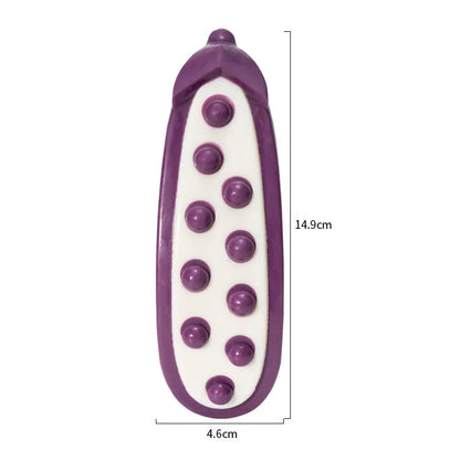Purple and green meat-scented dog chewing toy resistant to biting teeth in large and small sizes