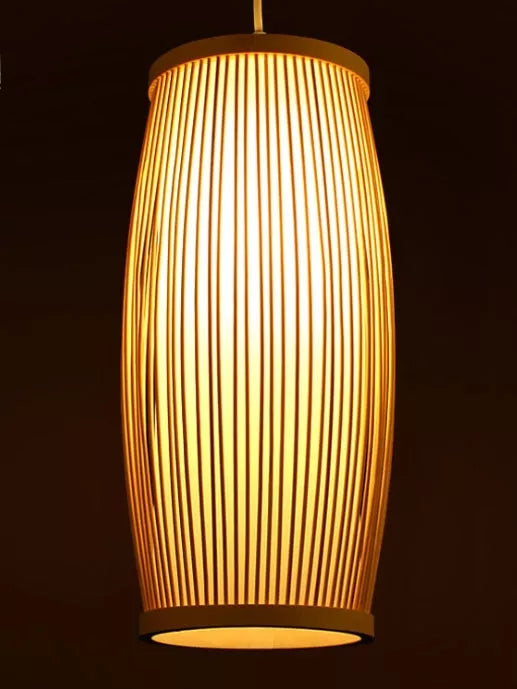 Southeast Asia bamboo plait hall staircase decoration lamp with E27 lamp holder