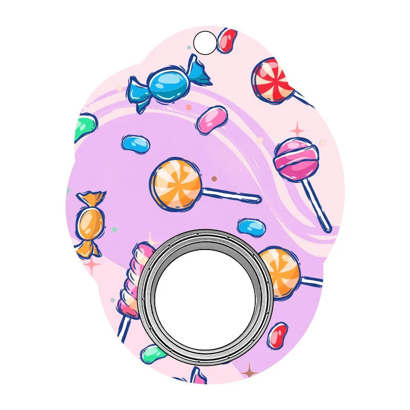 Stylish Fidget Spinner Keychain with Vibrant Designs for Stress and Anxiety Relief