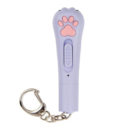 Infrared cat laser teasing stick with five patterns including cat footprints design