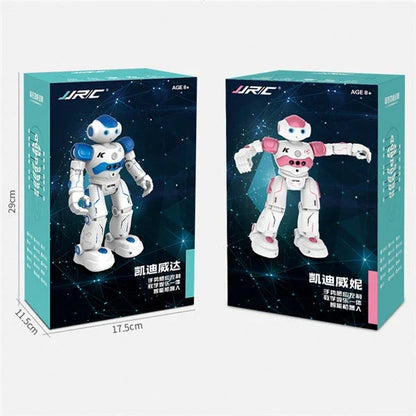 Remote control dancing robot toy with gesture controls, autonomous navigation, and customizable dance routines