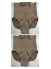 High-waisted ladies triangle seamless waist pants in black and skin tone