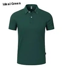 Ice silk cotton polo shirt with lapel collar in various colours for summer business wear