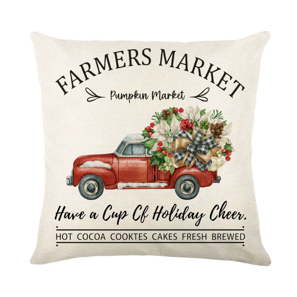 Cozy snowflake throw pillow covers with vibrant holiday designs in multiple color options