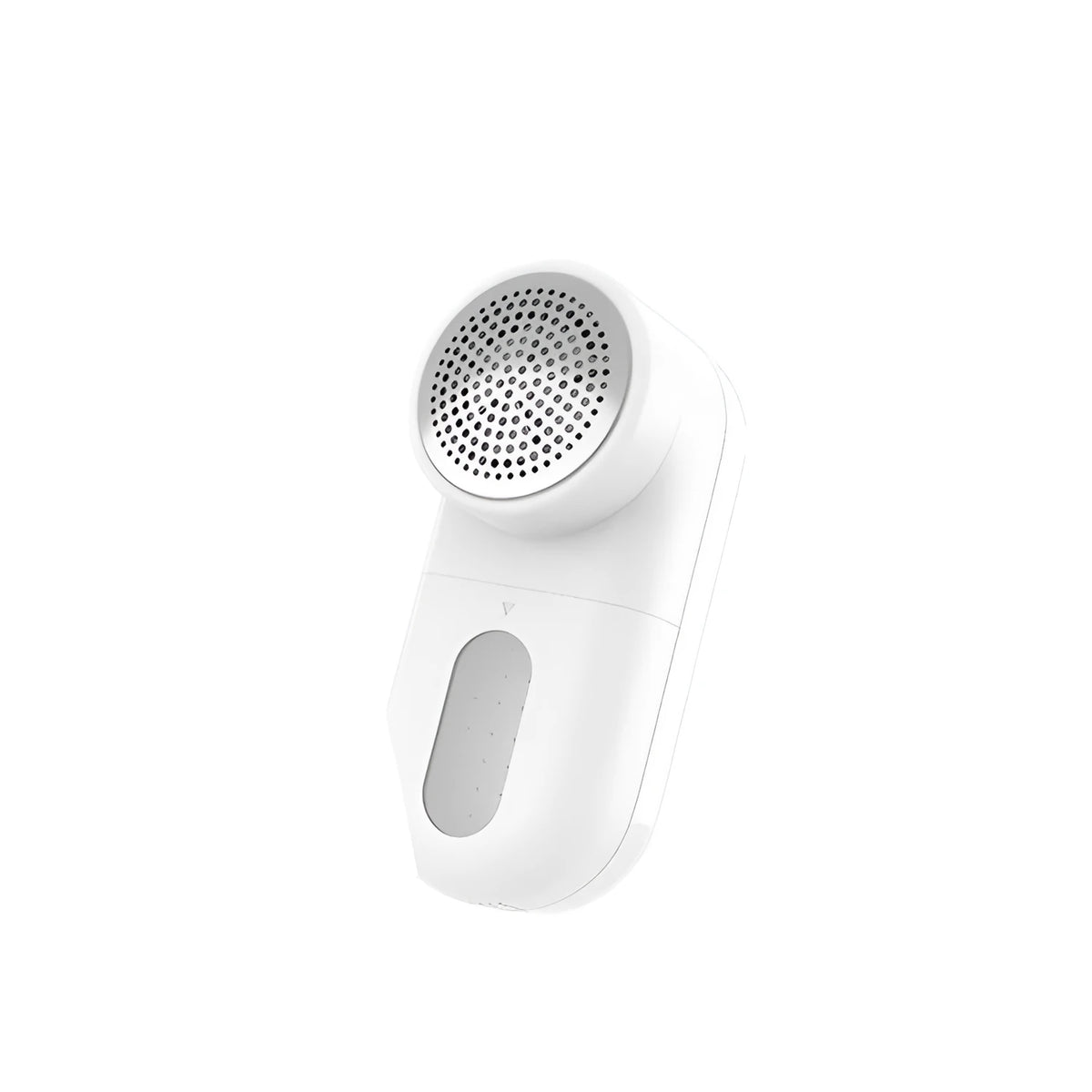 White rechargeable bulb remover tool with plastic case, 145x62x65mm, shown with cutter head options.