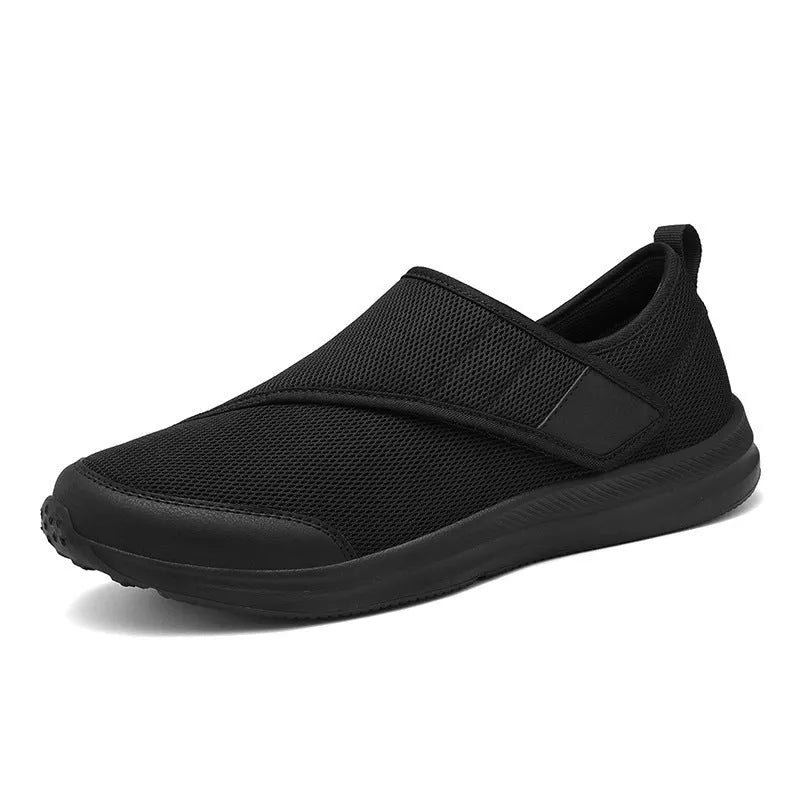 Outdoor walking shoes with mesh upper and velcro closure in multiple colours