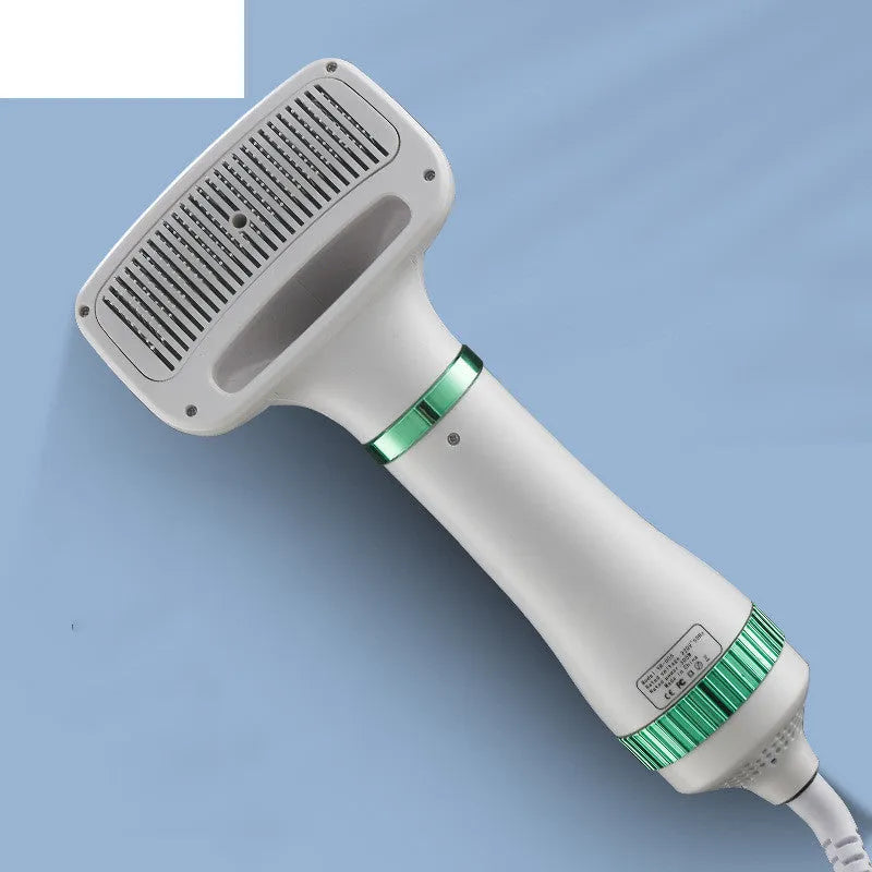Household dog teddy pet hair dryer grooming tool with adjustable airflow settings and one-key hair removal feature