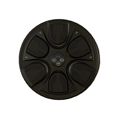 Black leather and PP intelligent music boxing wall target with gloves for home training