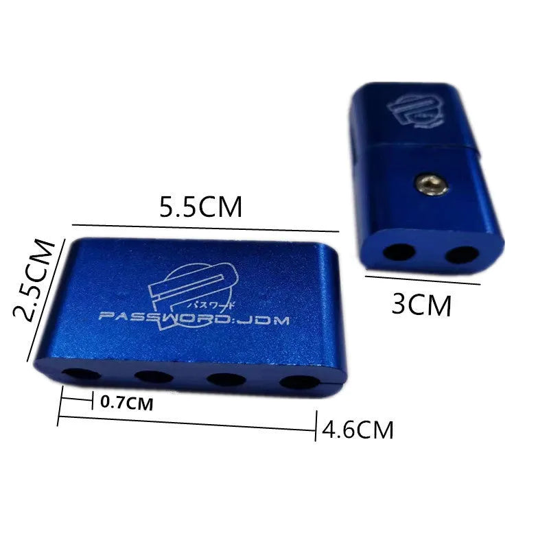 Three-piece metal car fastening clamp set in multiple colours with 55x30x25mm dimensions