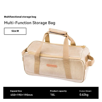 Oxford cloth outdoor camping tableware storage bag in 16L and 35L capacity options