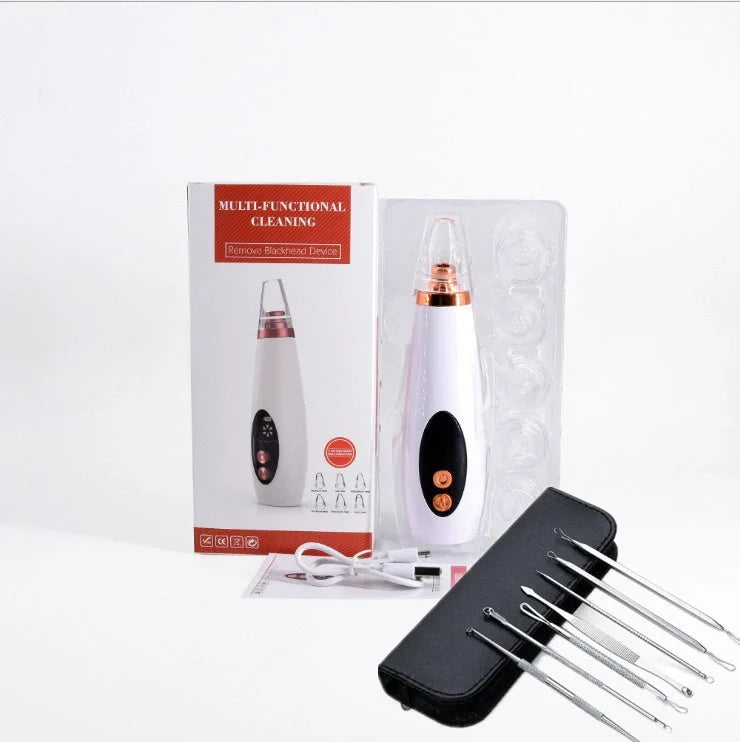 Microcrystalline Blackhead Removal Device with powerful suction for deep pore cleansing and flawless skin