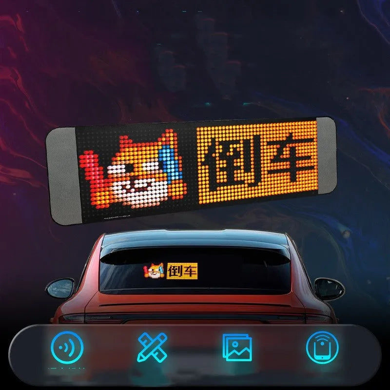 Remote control Bluetooth voice LED display screen with full colour display and USB power connection