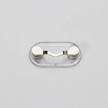 Magnetic glasses holder in black or silver, ABS and stainless steel travel storage bracket
