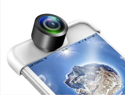 360-degree rotating panoramic camera lens attachment for compatible Apple iPhone models