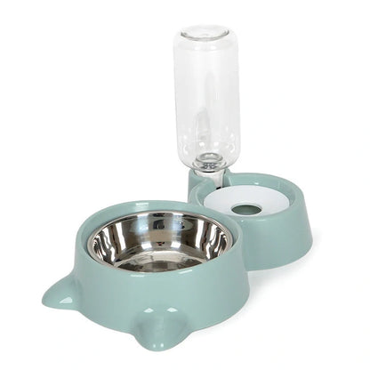 Automatic nonelectric water dispenser for cats and dogs with 1.8L capacity and bowl