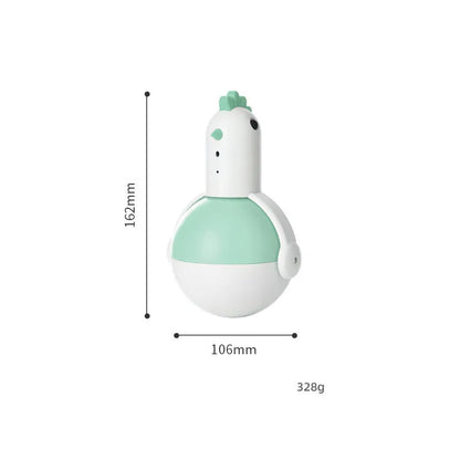 Green and orange electric cat toy chicken glass with laser sound functions