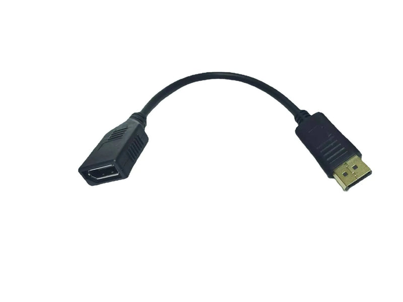 DisplayPort DP male to female extension cable adapter line with approximately 10cm length for extending DP connections on Dell and HP monitors and displays