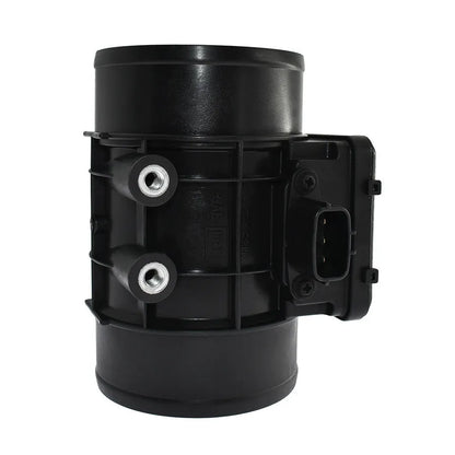 Black plastic automotive air flow meter with standard specifications for engine management