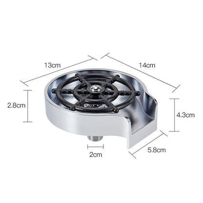 High-Pressure Automatic Cup Washer with Multi-Angle Spray Nozzle for Effortless Cleaning in Bars and Kitchens