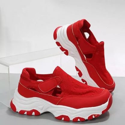 Women's Mesh Sport Shoes with Velcro fastening in various colours