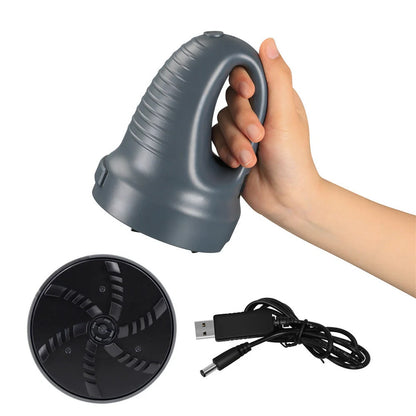 Electric snow scraper in yellow with USB charger for quick ice removal