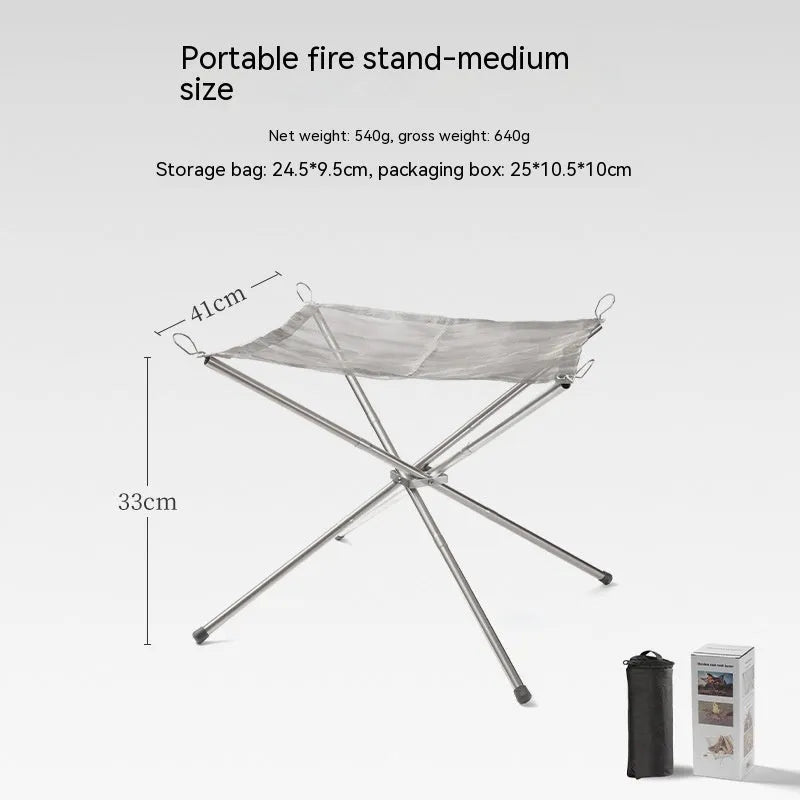 Stainless steel barbecue net with grill for outdoor cooking with groups
