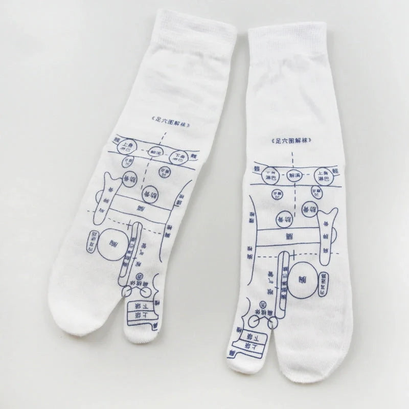 Acupressure reflexology socks for foot massage and pain relief
