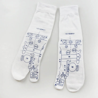 Acupressure reflexology socks for foot massage and pain relief