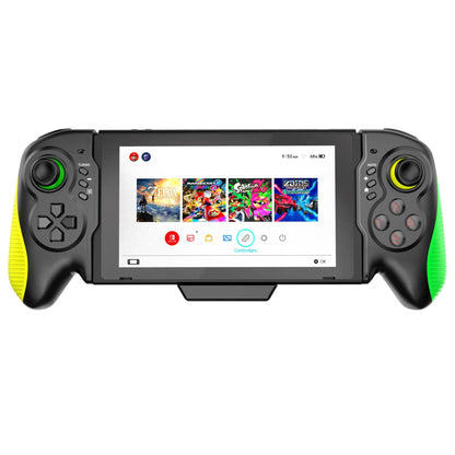Yellow-green game controller with somatosensory function for Switch and PC gaming