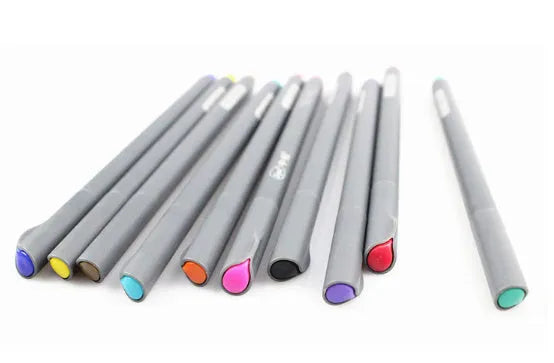 Office drawing stroke syringe colour hook line pen with 0.38mm metal tip for architectural drafting
